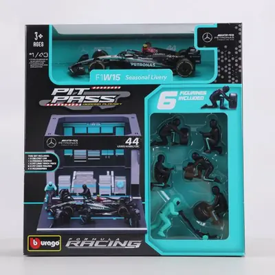 Image de Scène de Pit Stop F1 1:43 - Ferrari, Red Bull, McLaren & Mercedes