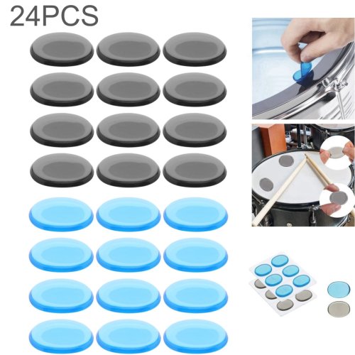 Image of Transparent Silicone Drum Mute Pads for Snare Drum – 6/12/24 Pack, 3 Colors Available, Professional Jazz Drum Muffling Solution
