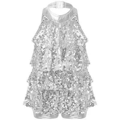 Image de Costume de Danse Étincelant pour Filles - Jazz, Salsa, Ballet