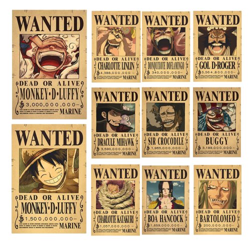 Afbeelding van One Piece Luffy Gear 5 Figure & Poster Set – Vintage Wanddecoratie