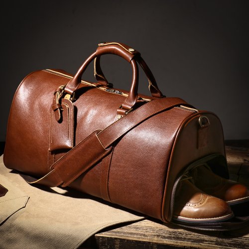 Bild von Echte Leder Reisetasche – Luxus & Stil für Männer und Frauen