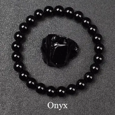Image de Bracelet Obsidienne Dorée - Énergie Naturelle & Style