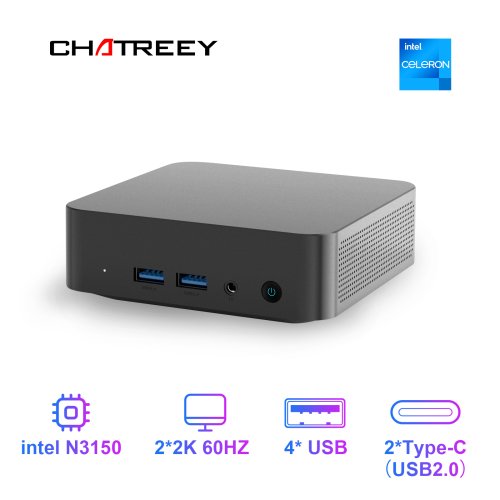 Mini PC Ultra Compact avec Windows 11 et Double SSD