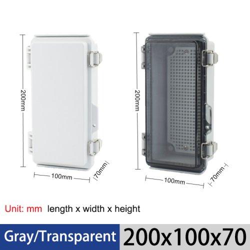 Immagine di Custodia trasparente impermeabile IP67 custodia per attrezzi scatola per strumenti elettronici in plastica ABS per esterni