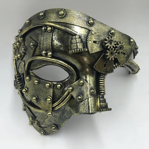 Image de Masque Steampunk Fantôme - Cosplay Vintage & Halloween