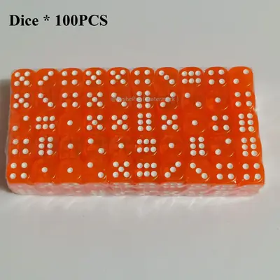 Image de Dés Colorés 14mm - Pack de 100 pour Jeux de Société