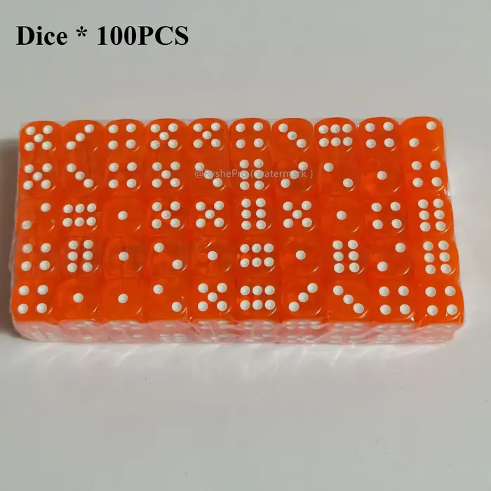 Image de Dés Colorés 14mm - Pack de 100 pour Jeux de Société