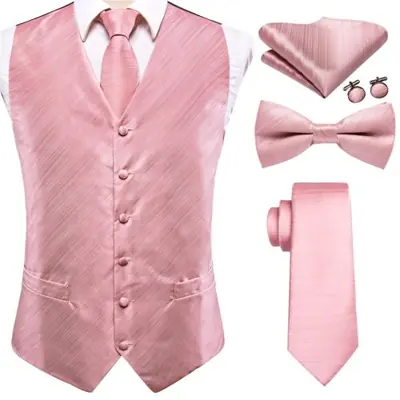 Image de Ensemble cravate papillon + pochette + boutons de manchette homme élégant
