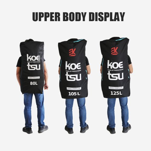 Immagine di KOETSU Zaino per pagaia di grande capacità 80L/105L/125L, borsa per pagaia gonfiabile, borsa di stoccaggio portatile per il surf all'aperto