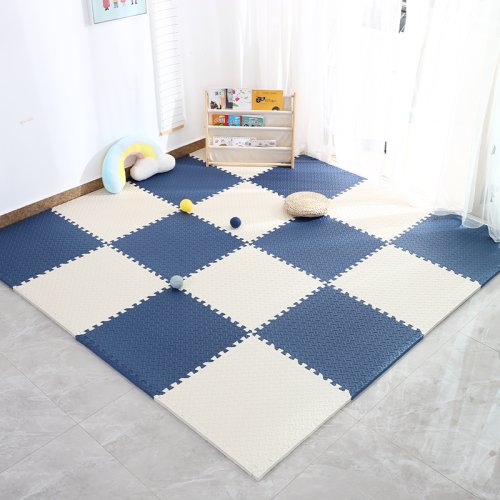Imagen de Estera de Fitness Modular con 20 Piezas de Espuma EVA Entrelazadas - Alfombra Antideslizante para Gimnasio en Casa y Actividades Infantiles