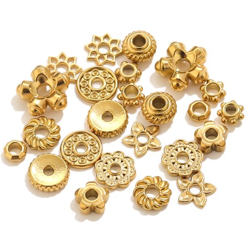 Image de Perles d'espacement en acier inoxydable - 20 pièces pour bracelets DIY
