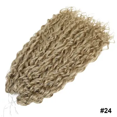 Image de Cheveux Synthétiques Bourgogne & Vert - Tresses Crochet 22 Pouces