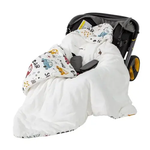 Image de Couverture bébé 0-3 mois - Lange d'emmaillotage doux avec capuche