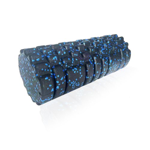 Bild von Einfarbiger Schaumstoffroller mit Rillen, Massagepunkt, Yoga-Roller, Pilates-Massagerolle, Fitness, Fitnessstudio, Übung, entspannende Muskeln, 33 cm