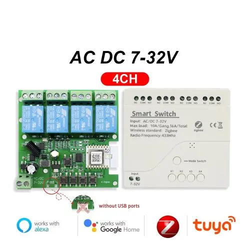 4CH Zigbee 7-32V