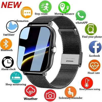 Image de Montre Connectée Laxasfit 2025 - Écran Tactile Full, Sport & Fitness