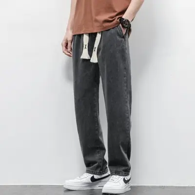 Image de Jeans Homme Coton Doux Vintage Taille Élastique S-5XL