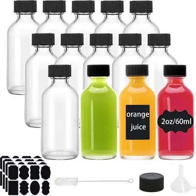 Image de Mini Bouteilles en Verre 2oz - Parfaites pour Shots & Potions