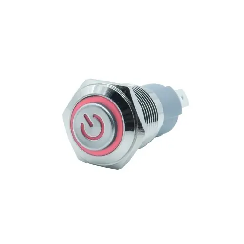 Image de Bouton Poussoir LED Arc-en-Ciel Étanche - 3V à 220V