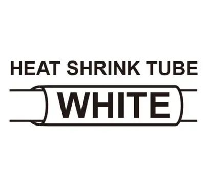 Image de Ruban d'étiquettes thermorétractable 6mm & 24mm - Blanc & Jaune