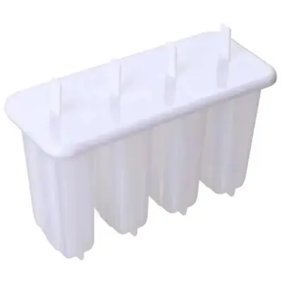 Moule à Popsicle Vintage 4-Compartiments avec Couvercle