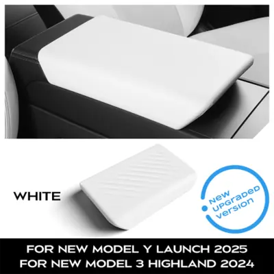 Image de Housse d'accoudoir central pour Tesla Model Y & Model 3 - Protection élégante et souple
