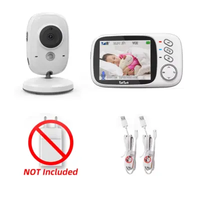 Image de Moniteur bébé sans fil 3.2 pouces avec vision nocturne et berceuses