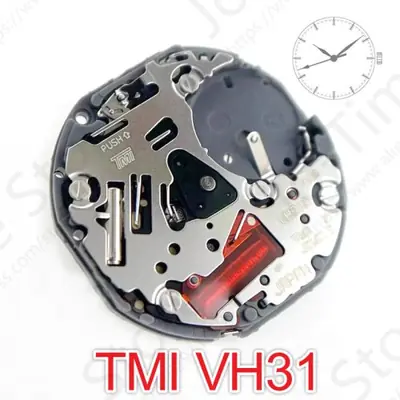 Image de Mouvement Quartz VH31B - 3 Aiguilles avec Balayage Seconde