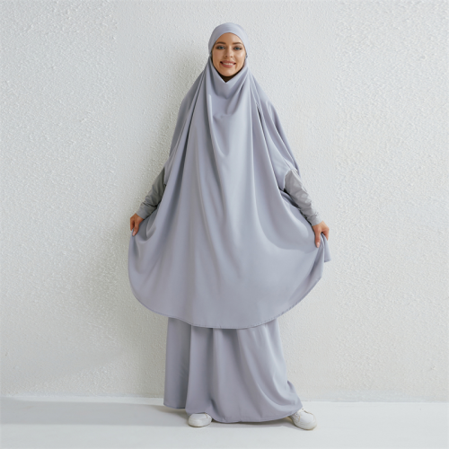 Immagine di Set Abaya Donna Musulmana con Hijab e Gonna Maxi