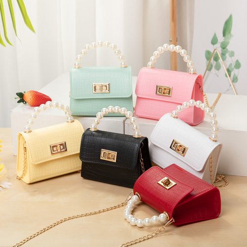 Immagine di Borsa Portatile in Gelatina con Design Coccodrillo - Stile Elegante per Donne