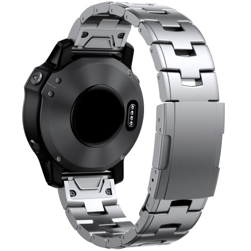 Immagine di Cinturino per orologio in metallo titanio con vestibilità rapida da 22 26 mm per Garmin Fenix 7X/7 S...
