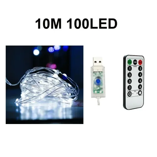 10M 100LED Weiß