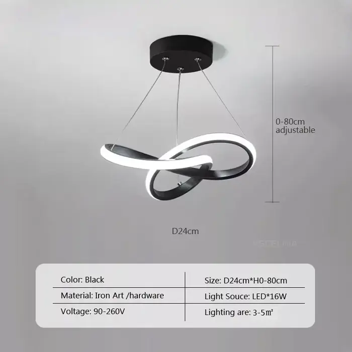 Image de Lampe Suspension Nordique LED - Éclairage Moderne pour Salon, Salle à Manger & Chambre