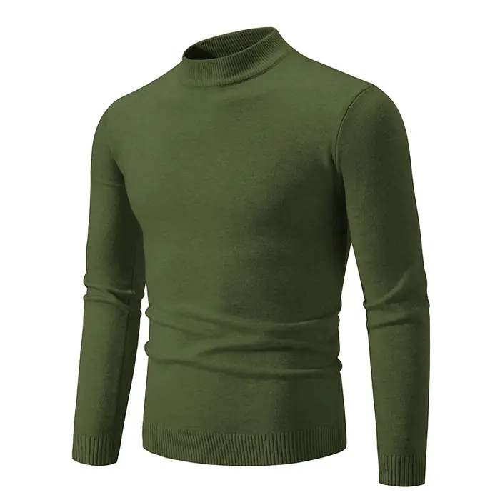 Image de Pull Homme Col Rond Basique - Chaud & Surdimensionné