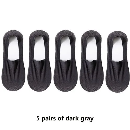 5 pairs of dark gray