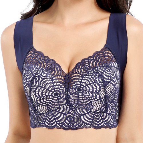 Image of Elegant Lace Strapless Bra for Women Plus Size 5XL 6XL 7XL – Full Cup Seamless Wireless Bralette with Soft Underwire Support