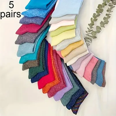 Image de Chaussettes de Fête Colorées & Brillantes - Style Collégial