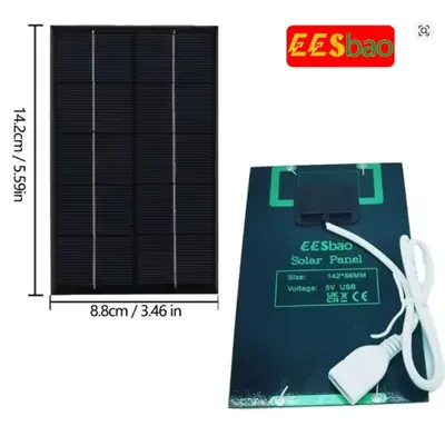 Image de Chargeur Solaire Portable 5V - Étanche & Compact