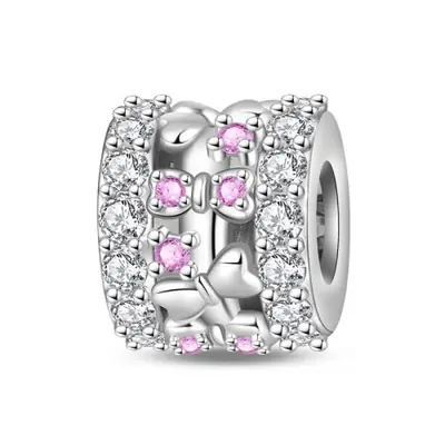 Image de Breloques Roses en Argent Sterling 925 - Bijoux Fins pour DIY