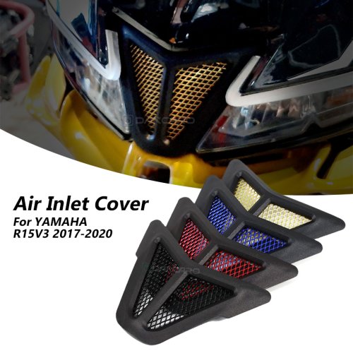 Afbeelding van Aluminium Mesh Inlaatbescherming voor Yamaha R15 V3 2018-2020 – Stijlvolle en Functionele Motorfiets Accessoire
