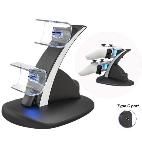Image of For PS5 Controller Type-C Dual Sense Charging Station Dual Charging Dock Charger Stand for PlayStation 5 Accessories