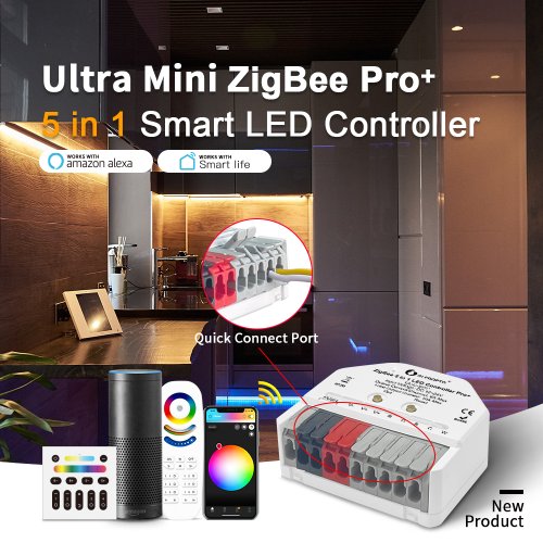 Image de Contrôleur LED Zigbee 5 en 1 Ultra Mini