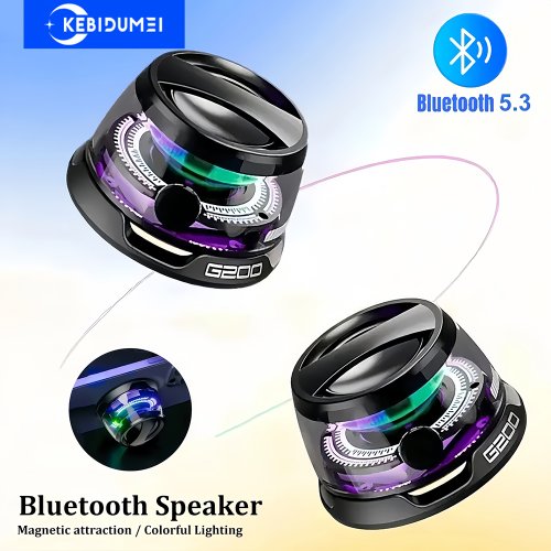 Imagen de Altavoz Bluetooth 5.3 Mini Portátil con RGB y Imán
