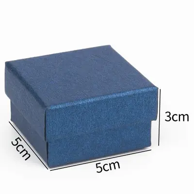 Image de Boîte Cadeau Bijoux Blanc Givré - Élégante & Pratique