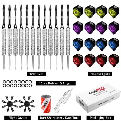 Image de Fléchettes Professionnelles 50 Pièces - Acier & Aluminium