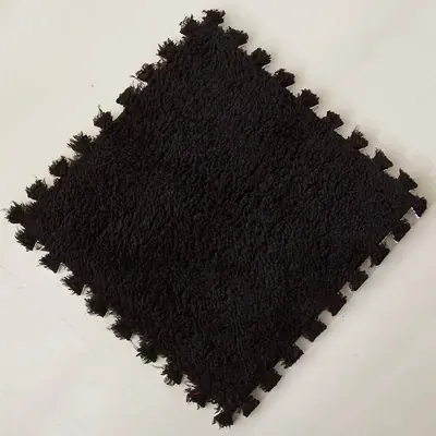 Image de Tapis Puzzle Peluche Douce 30x30 cm - Jeu & Déco Bébé