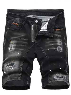Image de Shorts en Jean Déchirés Homme - Style Urbain & Confortable