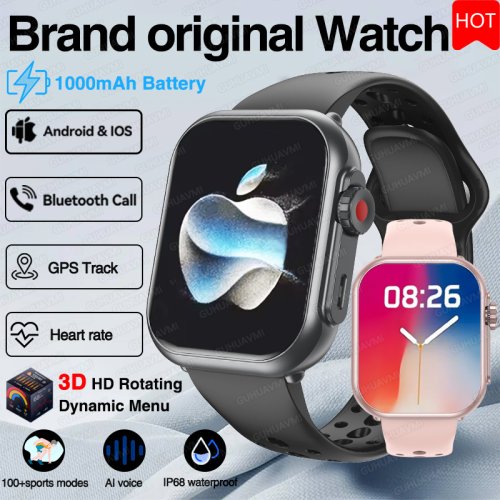 Imagen de Reloj Inteligente para Hombres y Mujeres con Pantalla AMOLED, GPS, Batería de 1000mAh, Llamadas por Bluetooth y Resistencia al Agua – Ideal para Deportes y Estilo de Vida Activo