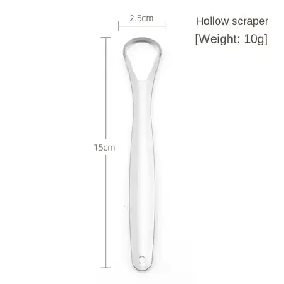 Image de Grattoir à langue en acier inoxydable - Nettoyage buccal efficace