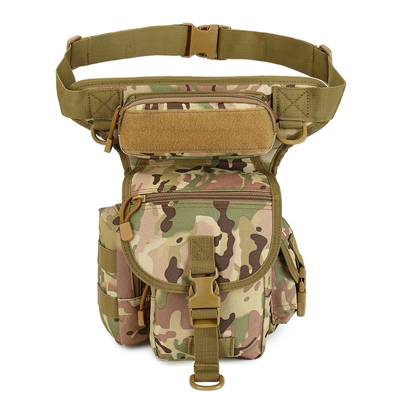 Bild von Taktische Oberschenkeltasche mit Mehrfachfächern – robuste Beintasche für Outdoor, Motorrad, Militär und Kameraausrüstung